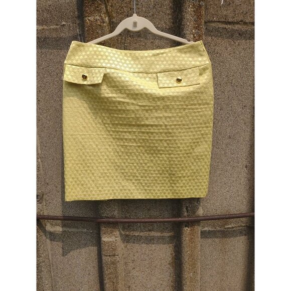 Antonio Melani Skirt Size 10 Skirt Mustard Color Mini - Picture 1 of 6